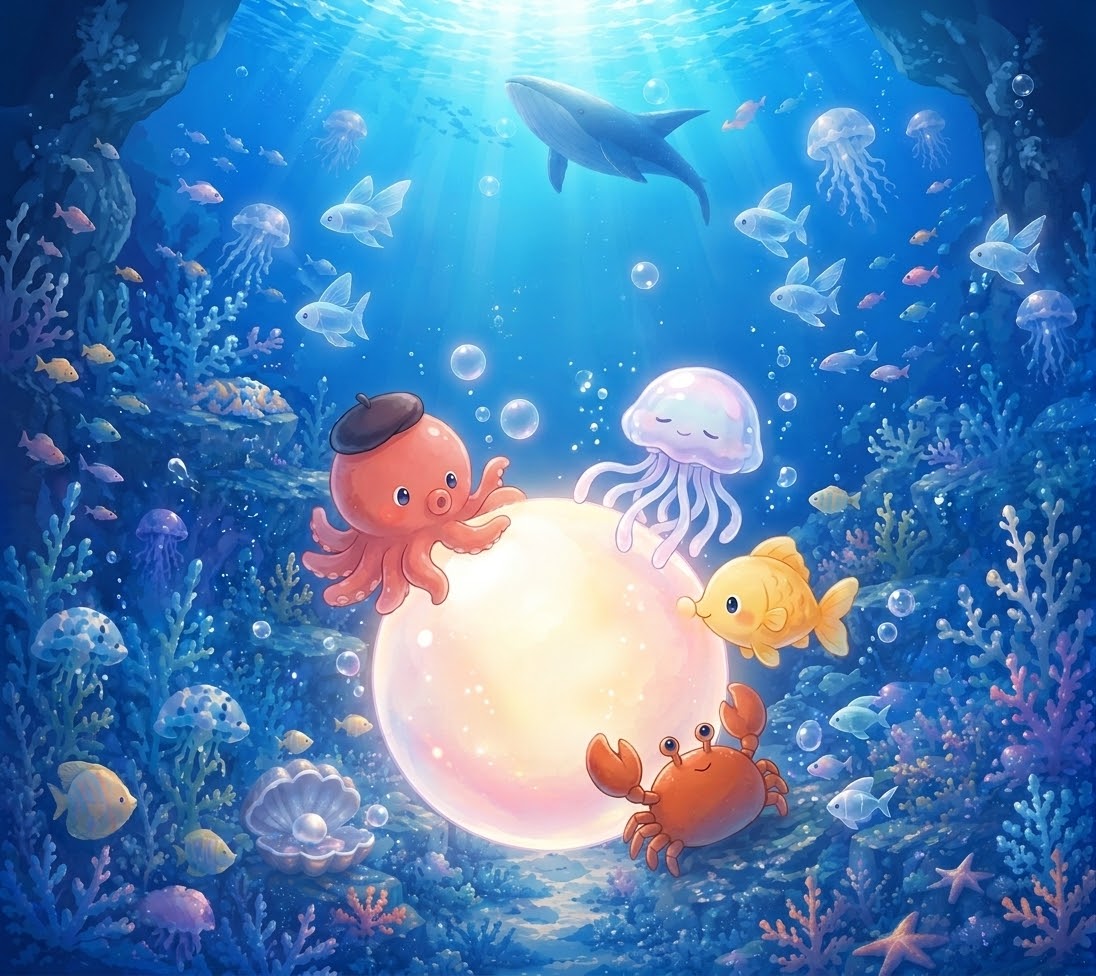 海の中のひみつ集会
